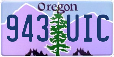 OR license plate 943UIC