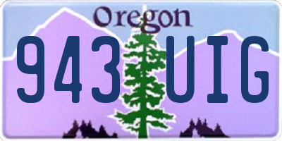 OR license plate 943UIG
