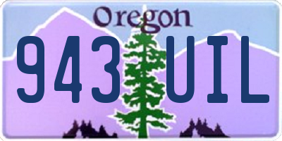 OR license plate 943UIL