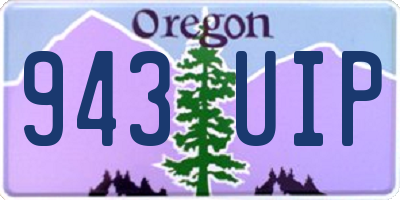OR license plate 943UIP