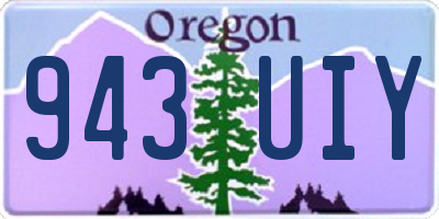 OR license plate 943UIY