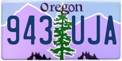 OR license plate 943UJA