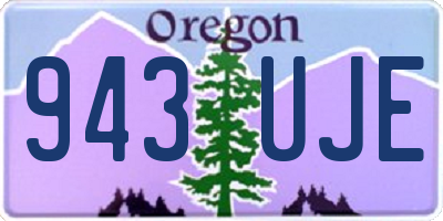 OR license plate 943UJE