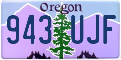 OR license plate 943UJF