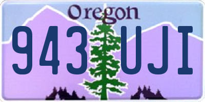 OR license plate 943UJI