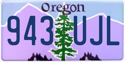 OR license plate 943UJL