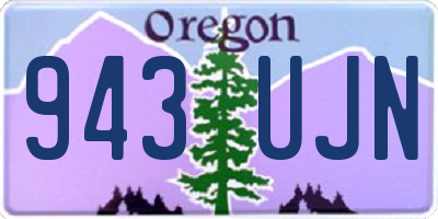 OR license plate 943UJN