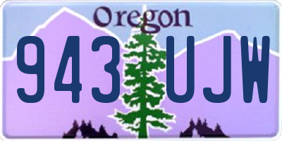 OR license plate 943UJW
