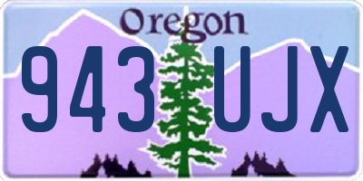 OR license plate 943UJX