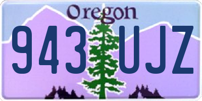 OR license plate 943UJZ
