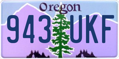 OR license plate 943UKF
