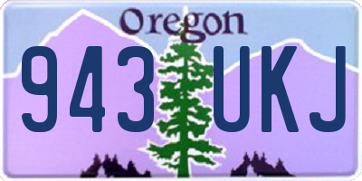 OR license plate 943UKJ