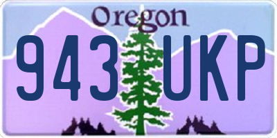 OR license plate 943UKP