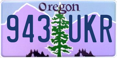 OR license plate 943UKR