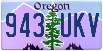 OR license plate 943UKV