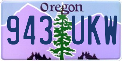 OR license plate 943UKW