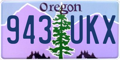 OR license plate 943UKX