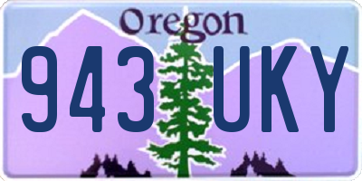 OR license plate 943UKY