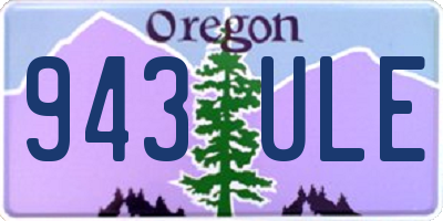 OR license plate 943ULE