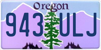 OR license plate 943ULJ