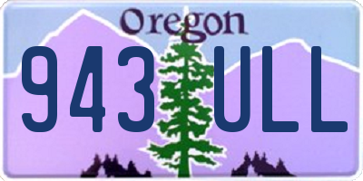 OR license plate 943ULL