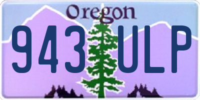 OR license plate 943ULP