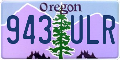 OR license plate 943ULR