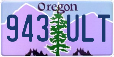 OR license plate 943ULT