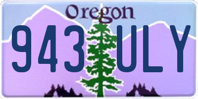 OR license plate 943ULY