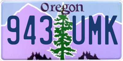 OR license plate 943UMK