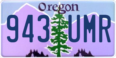 OR license plate 943UMR