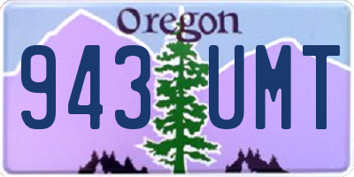 OR license plate 943UMT
