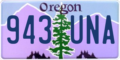 OR license plate 943UNA