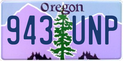 OR license plate 943UNP