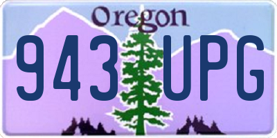 OR license plate 943UPG
