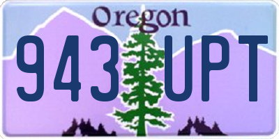 OR license plate 943UPT