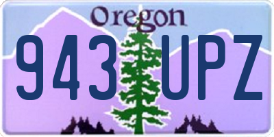 OR license plate 943UPZ