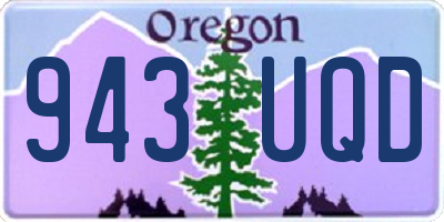 OR license plate 943UQD