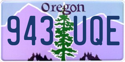 OR license plate 943UQE