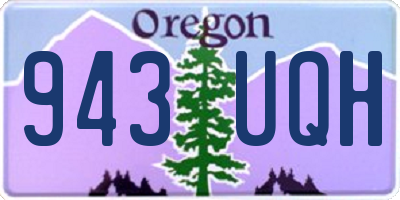 OR license plate 943UQH