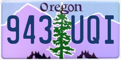 OR license plate 943UQI