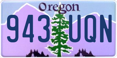 OR license plate 943UQN
