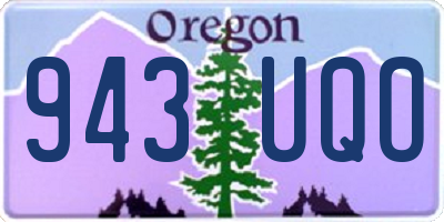 OR license plate 943UQO