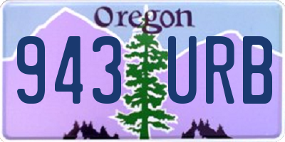 OR license plate 943URB