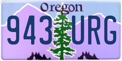 OR license plate 943URG