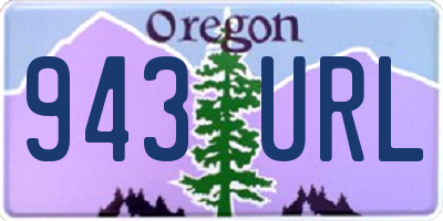 OR license plate 943URL