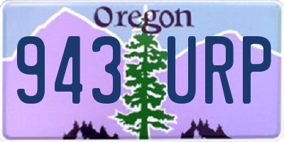 OR license plate 943URP