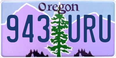 OR license plate 943URU