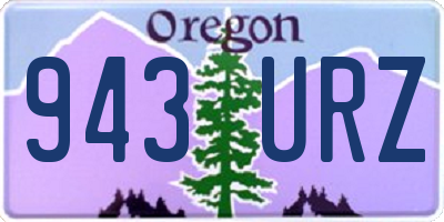 OR license plate 943URZ