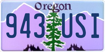 OR license plate 943USI